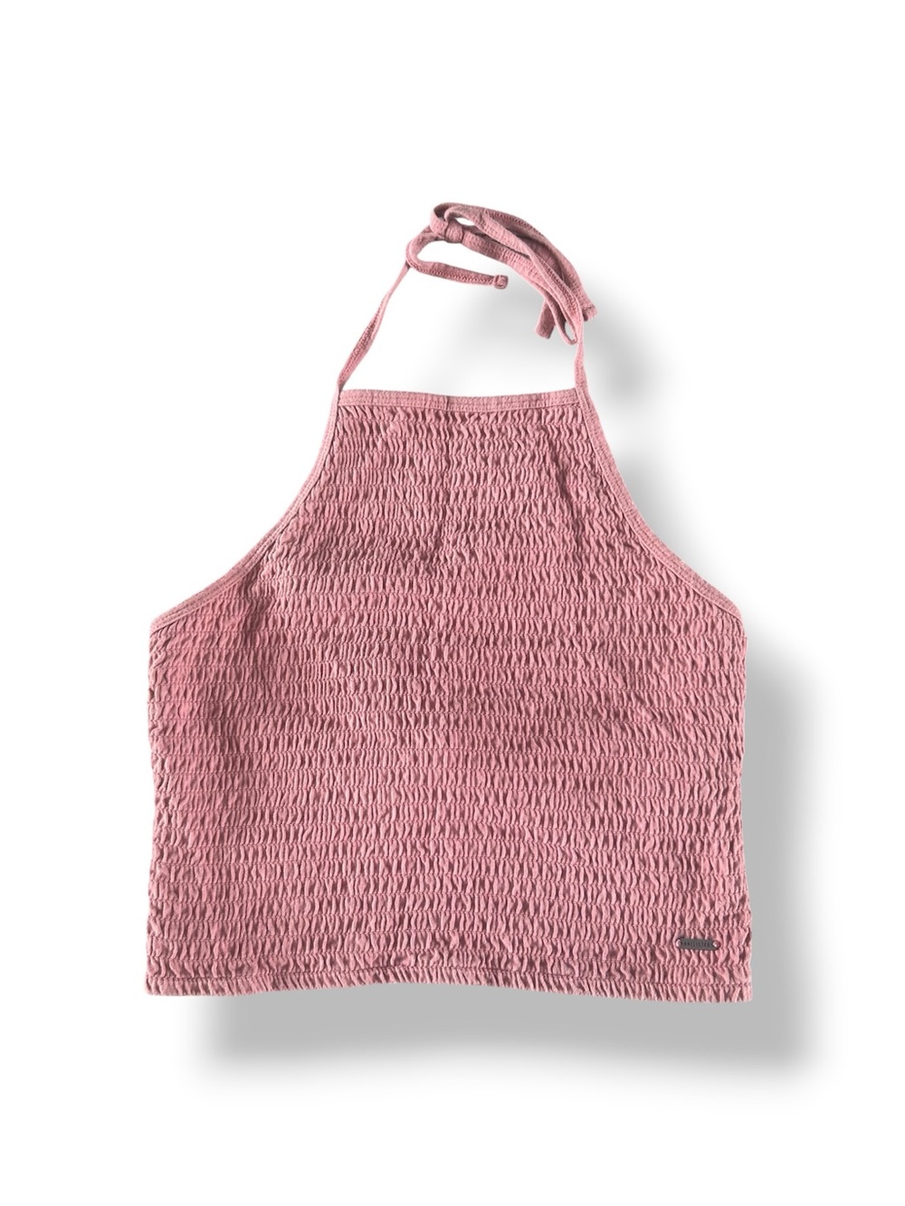 [Hollister] Smocked Pink Halter Top